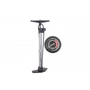 Насос Stels P32B-10 ножной стационарный с манометром, алюминий, серый 320095