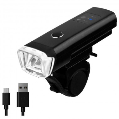 Велофонарь передний (фара) Briviga EBL-046R с датчиком света, 300 люмен. Велофонарь передний (фара) Briviga EBL-046R с датчиком света, 300 люмен.