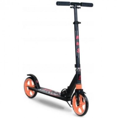 Самокат KMS SK-006-1 с аморт.200мм черно-зеленый Самокат KMS SK-006-1 с аморт.200мм черно-зеленый