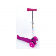 Самокат LKS -010 трехколесный, цв.,розовый