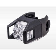 Передний габарит + задний стоп JY-3005, материал резина/пластик, крепление селикон