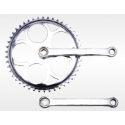 Комплект шатунов под квадрат CP 46 зубов 165мм хромированный