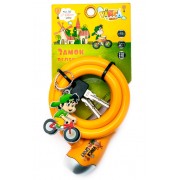 Vinca Sport Замок велосипедный 10*1200 желтый